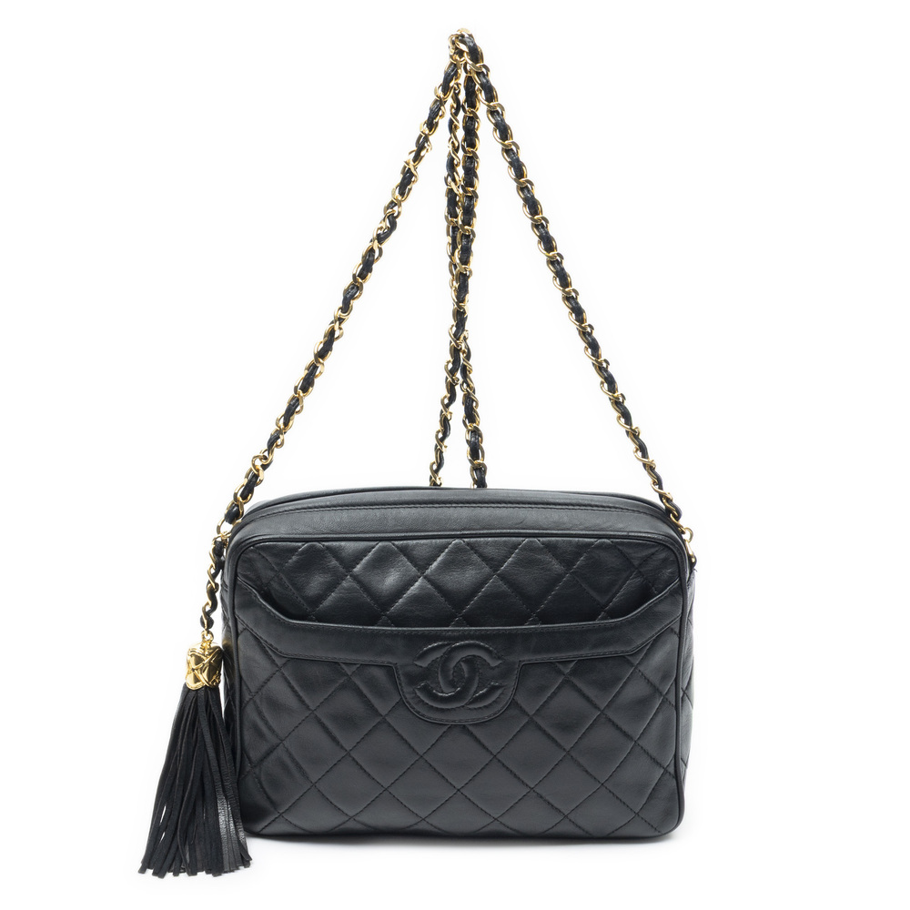 Chanel Vintage Small CC Tassel Camera Bag